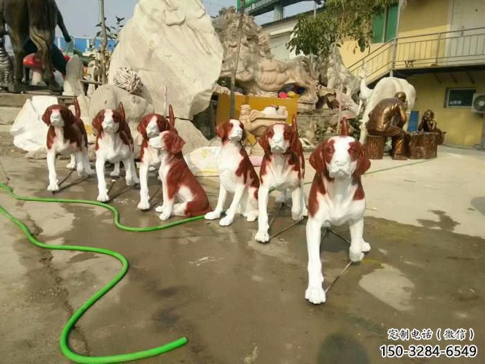 玻璃鋼庭院小狗雕塑 城市古銅色雕塑 動(dòng)物小品 玻璃鋼庭院小狗雕塑 城市古銅色雕塑 動(dòng)物小品