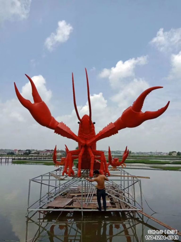 玻璃鋼彩繪龍蝦雕塑 仿真動(dòng)物雕塑 步行街?jǐn)[件 玻璃鋼彩繪龍蝦雕塑 仿真動(dòng)物雕塑 步行街?jǐn)[件