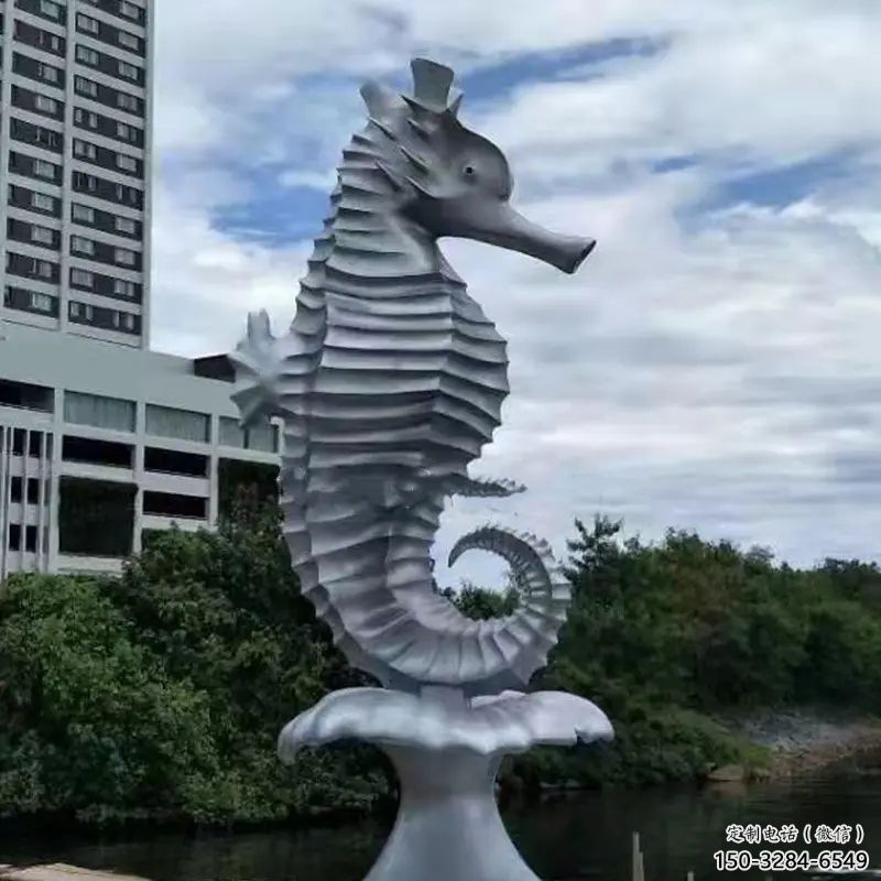 不銹鋼海馬雕塑 大型城市雕塑 商業街擺件 不銹鋼海馬雕塑 大型城市雕塑 商業街擺件