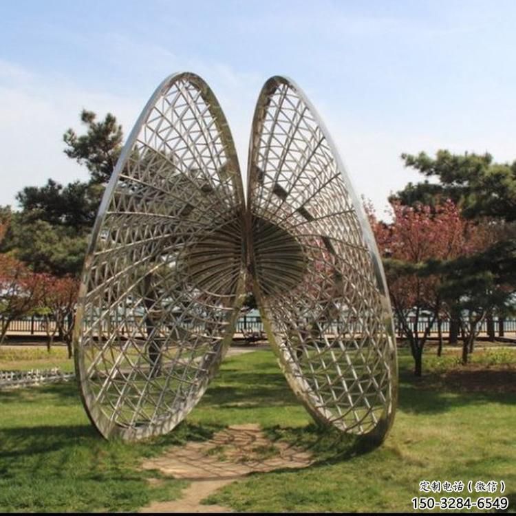 不銹鋼鏤空貝殼雕塑 廣場(chǎng)近代雕塑 門口小品