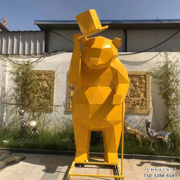 大熊雕塑廠家，酒店房地產(chǎn)雕塑，現(xiàn)代景觀小品 (7)