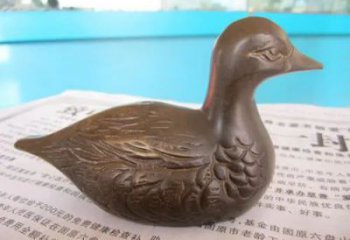 鴨子雕塑廠家，仿真動(dòng)物， 公園廣場(chǎng)街頭擺件 (3)