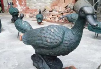 鴨子雕塑廠家，仿真動物， 公園廣場街頭擺件 (5)