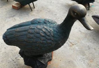 鴨子雕塑廠家，仿真動(dòng)物， 公園廣場(chǎng)街頭擺件 (17)