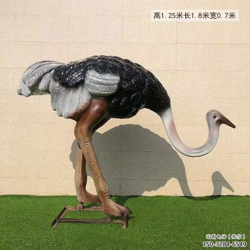 抽象鴕鳥雕塑 店門口彩繪雕塑 步行街?jǐn)[件 抽象鴕鳥雕塑 店門口彩繪雕塑 步行街?jǐn)[件