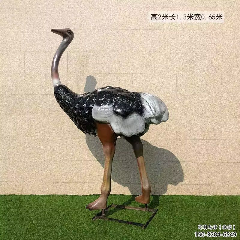 庭院鴕鳥雕塑 城市古銅色雕塑 動(dòng)物小品 庭院鴕鳥雕塑 城市古銅色雕塑 動(dòng)物小品