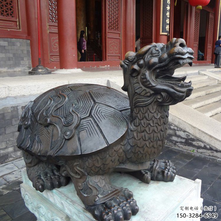 銅烏龜雕塑制作，神獸動物，仿古公園廣場擺件