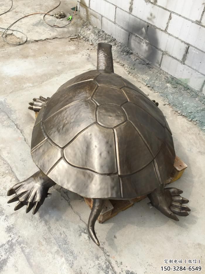 古銅色烏龜?shù)袼?大型城市雕塑 商業(yè)街?jǐn)[件
