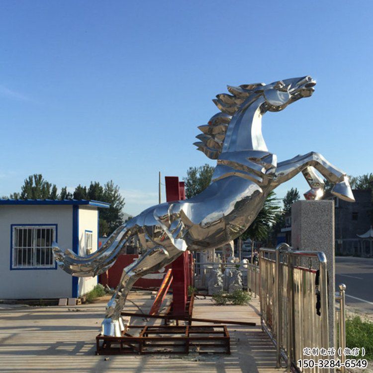 抽象奔馬雕塑,城市動物擺件,廣場小品 抽象奔馬雕塑,城市動物擺件,廣場小品