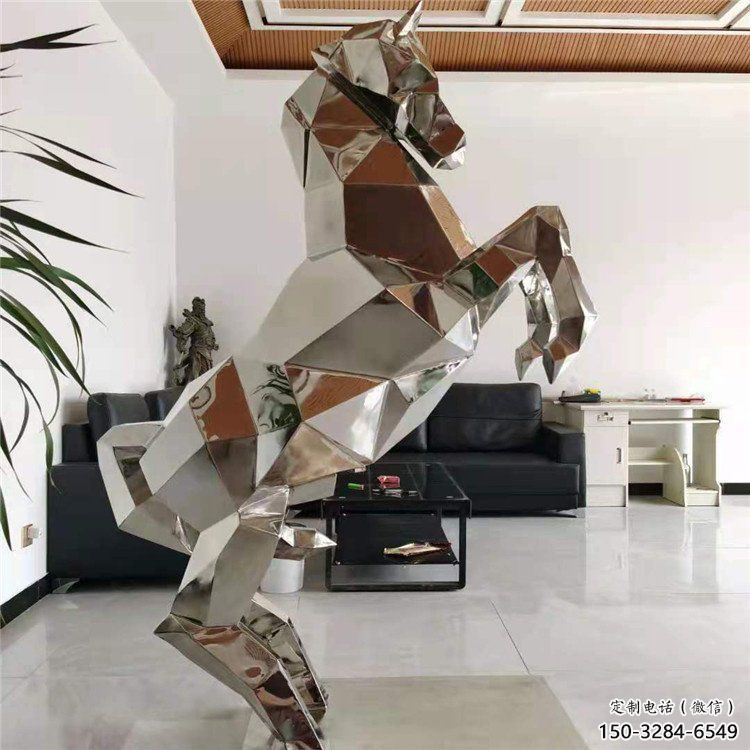 鏡面奔馬雕塑,城市動(dòng)物擺件,大型廣場(chǎng)小品 鏡面奔馬雕塑,城市動(dòng)物擺件,大型廣場(chǎng)小品