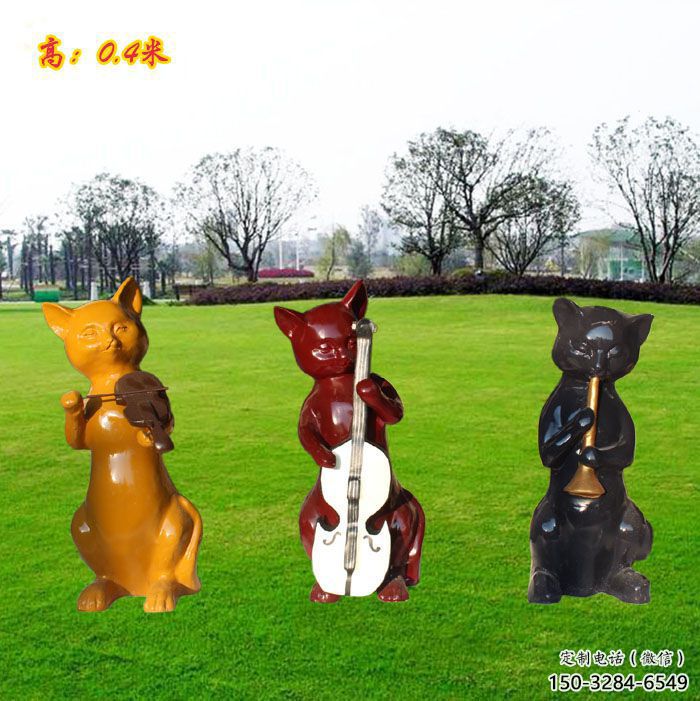操場(chǎng)小貓雕塑,公園題材,剪影工藝 操場(chǎng)小貓雕塑,公園題材,剪影工藝