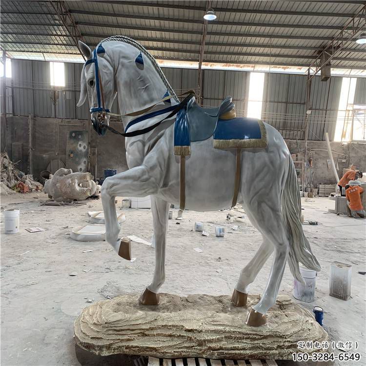 酒店戰馬雕塑，家禽主題，彩繪工藝
