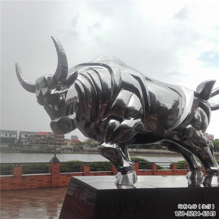 步行街黃牛雕塑，景觀主題，古銅工藝