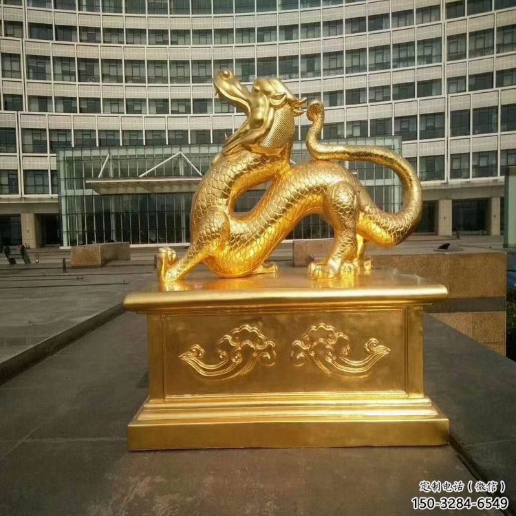 飯店白虎雕塑，鍍金歐式雕塑，鍍金工藝