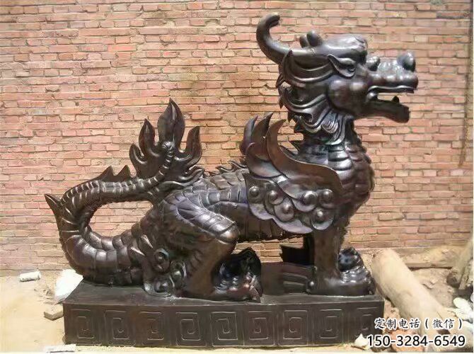 酒店貔貅雕塑，鍍金歐式雕塑，仿古擺件