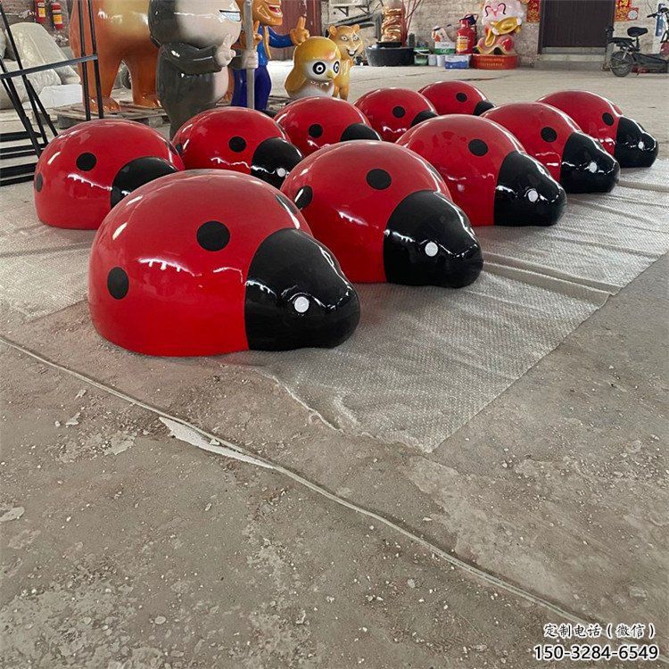 公園瓢蟲(chóng)雕塑,噴砂發(fā)光雕塑,鑄銅工藝 公園瓢蟲(chóng)雕塑,噴砂發(fā)光雕塑,鑄銅工藝