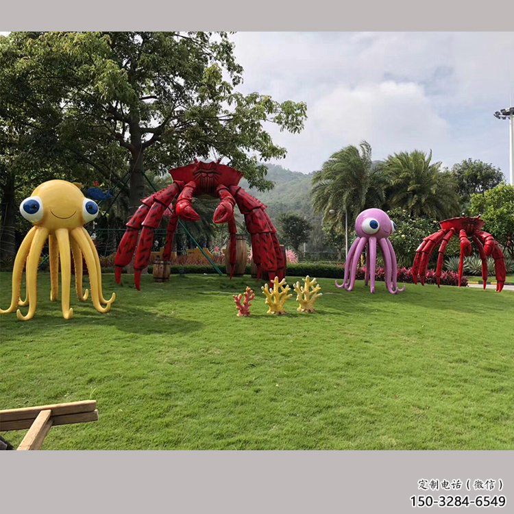 室內(nèi)烏賊雕塑,拉絲海洋雕塑,抽象效果 室內(nèi)烏賊雕塑,拉絲海洋雕塑,抽象效果