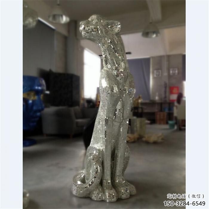 動物館獵豹雕塑，鍍銅動物雕塑，鍍銅工藝