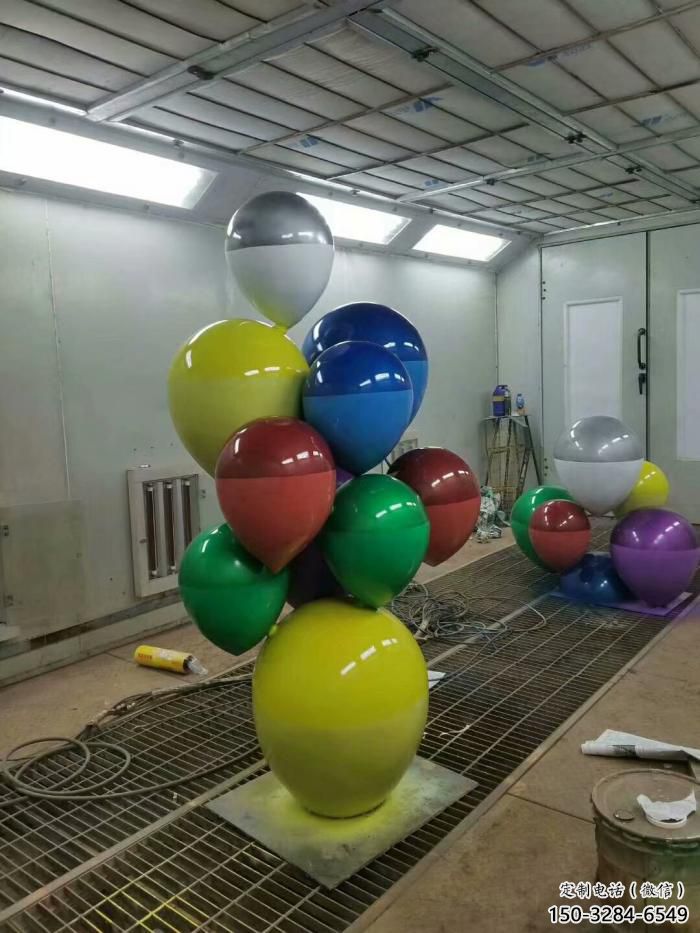 大型氣球雕塑，鍍銅景觀雕塑，鏡面工藝
