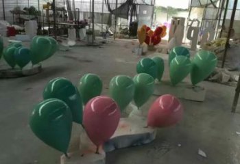 步行街氣球雕塑，鍛造景觀雕塑，烤漆方式
