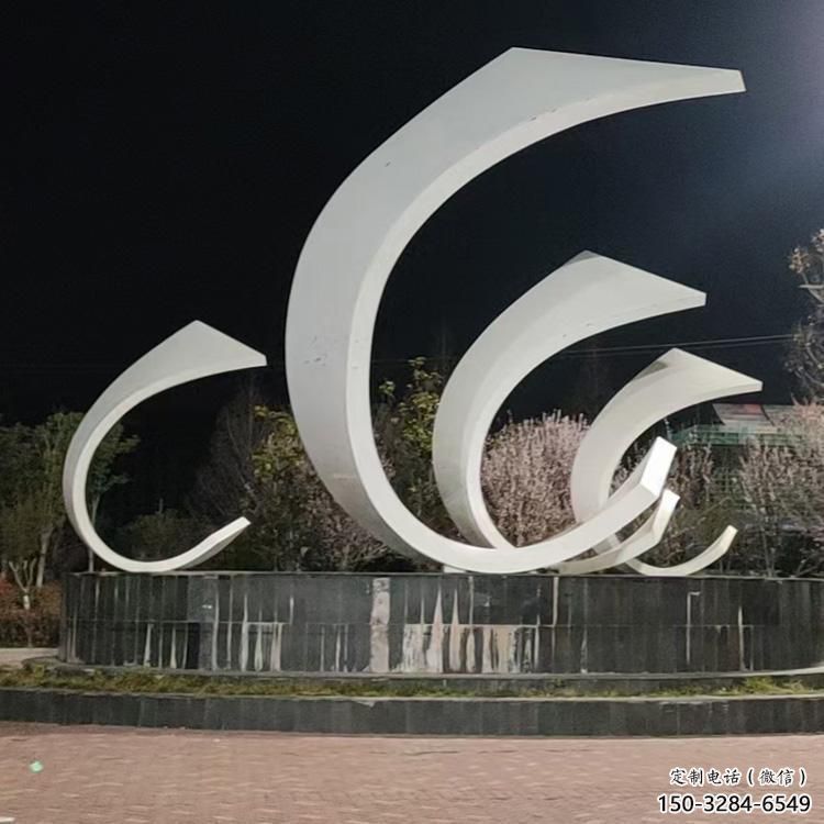 城市帆船雕塑，噴漆體育雕塑，古銅效果
