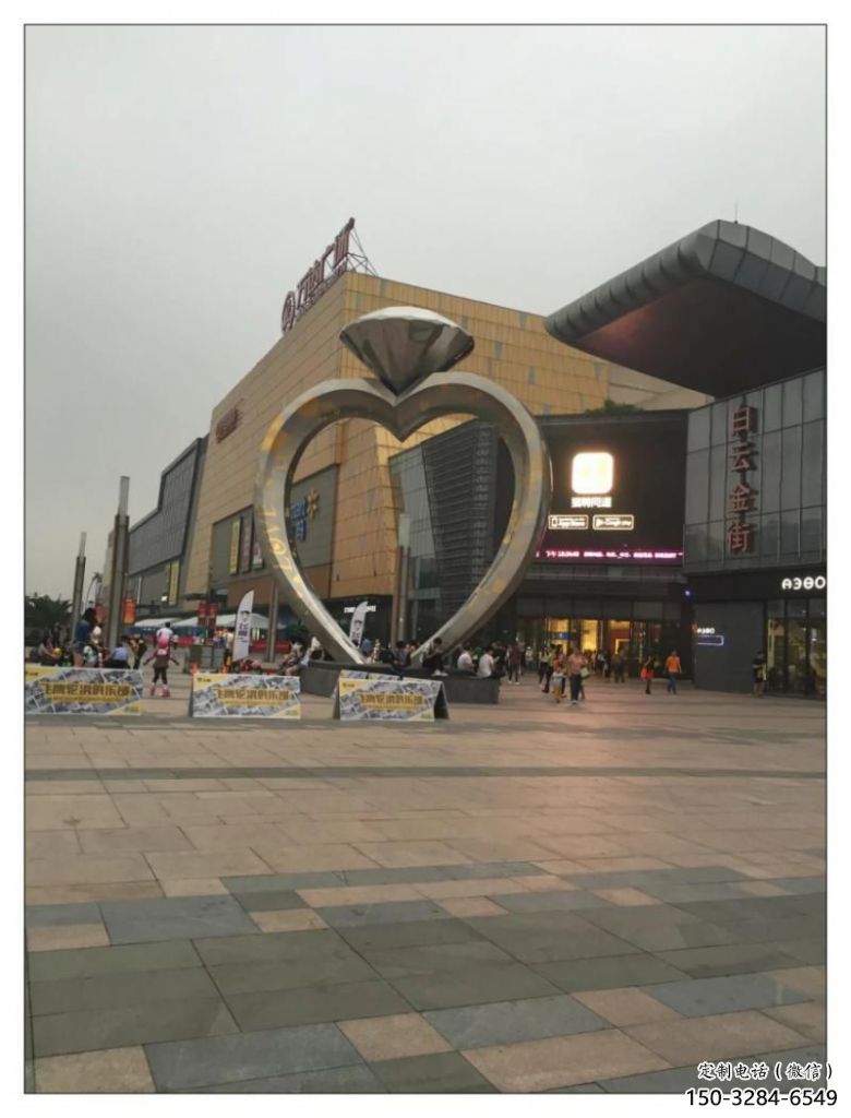 住宅小區戒指雕塑 啞光景觀擺件 公園雕塑