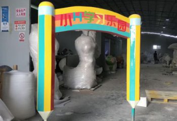 酒店鉛筆雕塑 景觀美陳小品 現(xiàn)代雕塑