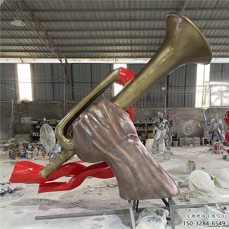 制作城市軍號雕塑 風景區彩繪雕塑 抽象擺件 制作城市軍號雕塑 風景區彩繪雕塑 抽象擺件