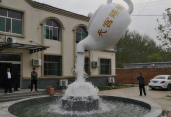 水景酒壺雕塑 彩繪剪紙小品 現代雕塑