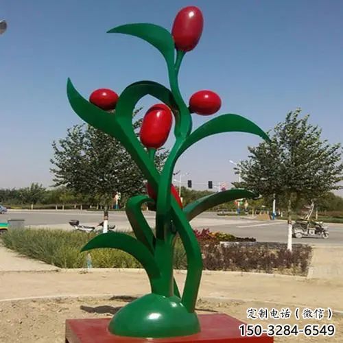 彩繪紅棗雕塑 仿真雕塑 步行街?jǐn)[件 彩繪紅棗雕塑 仿真雕塑 步行街?jǐn)[件