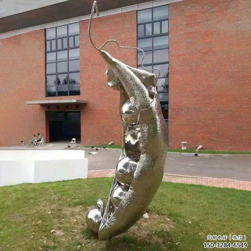 不銹鋼豆角雕塑 商業(yè)街仿真雕塑 果蔬擺件 不銹鋼豆角雕塑 商業(yè)街仿真雕塑 果蔬擺件