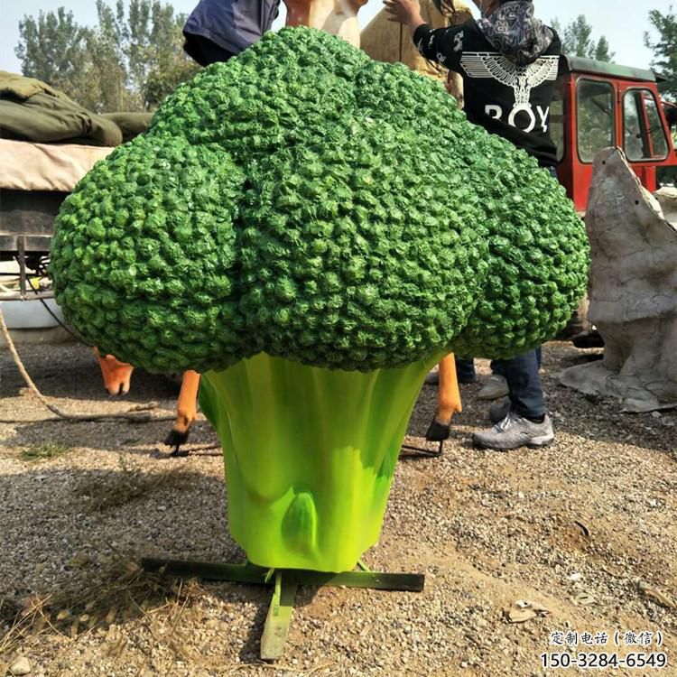創(chuàng)意菜花雕塑 步行街店門口雕塑 蔬菜小品