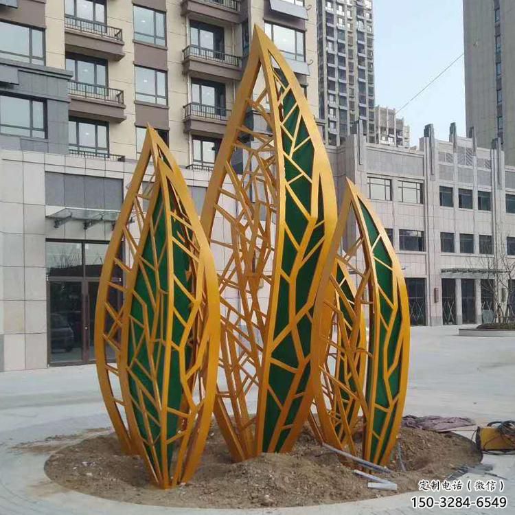 步行街樹葉雕塑 游樂場花卉雕塑 鑄造植物雕塑 步行街樹葉雕塑 游樂場花卉雕塑 鑄造植物雕塑