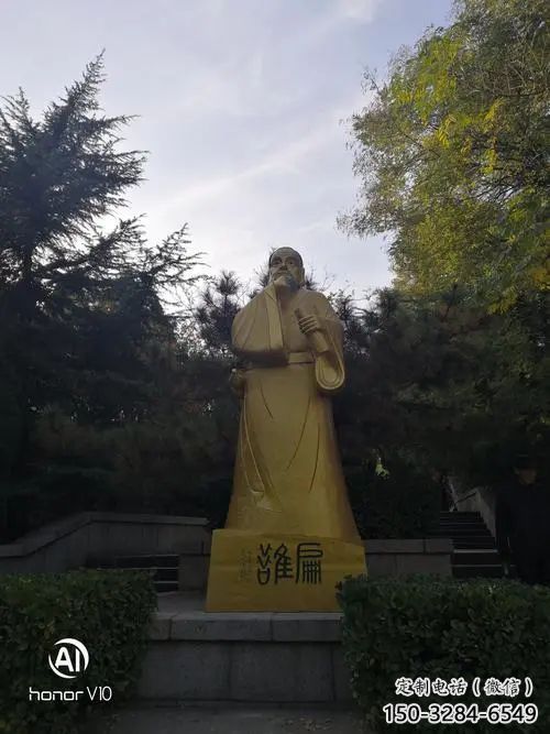 黃銅扁鵲雕塑 創意名醫雕塑 鑄銅藥王雕塑