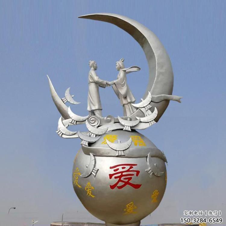 牛郎織女雕塑制作廠家，神話人物，古代人物小品
