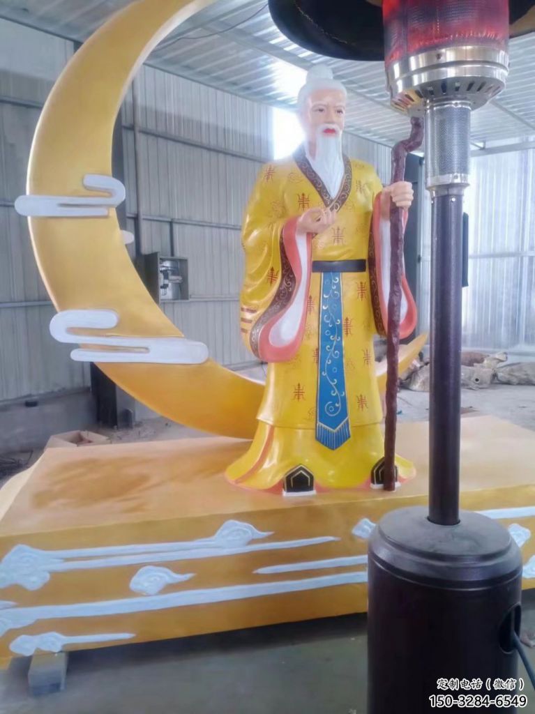 鑄造月老雕塑 中式村口擺件 景觀神話(huà)雕塑 鑄造月老雕塑 中式村口擺件 景觀神話(huà)雕塑