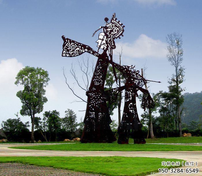 公園皮影雕塑 戶外雕塑 抽象傳統雕塑 公園皮影雕塑 戶外雕塑 抽象傳統雕塑