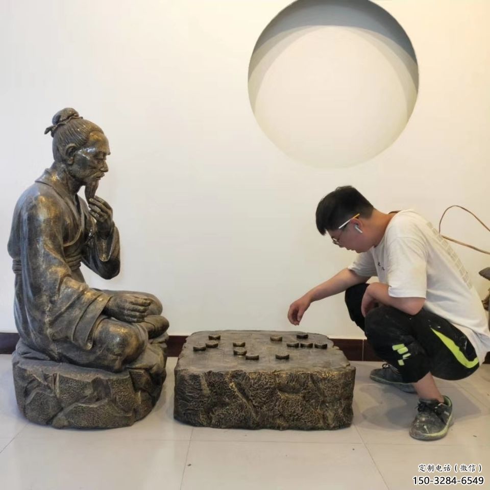 街頭下象棋雕塑 大型民俗雕塑 別墅區(qū)民俗雕塑 街頭下象棋雕塑 大型民俗雕塑 別墅區(qū)民俗雕塑