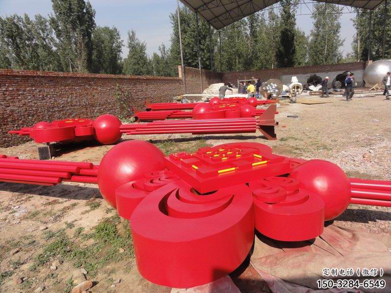 公園中國結(jié)雕塑廠家,烤漆工藝制作,民俗文化標(biāo)識 公園中國結(jié)雕塑廠家,烤漆工藝制作,民俗文化標(biāo)識