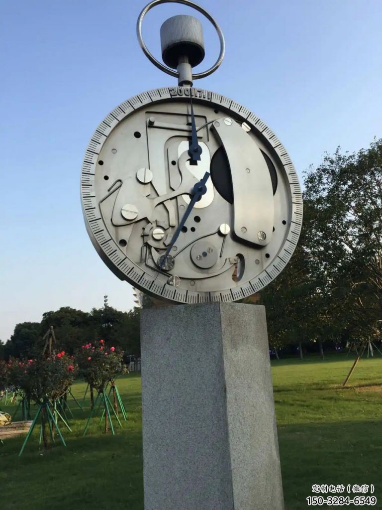 創(chuàng)意鐘表雕塑 啞光時(shí)鐘雕塑 公園雕塑 創(chuàng)意鐘表雕塑 啞光時(shí)鐘雕塑 公園雕塑