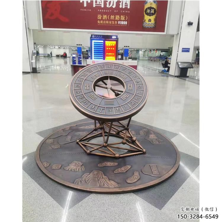 商業(yè)街日晷雕塑 烤漆雕塑 彩繪計時雕塑 商業(yè)街日晷雕塑 烤漆雕塑 彩繪計時雕塑