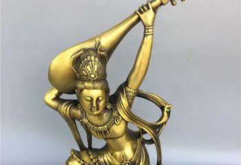 公園琵琶雕塑 戶外樂(lè)器雕塑 抽象音樂(lè)雕塑