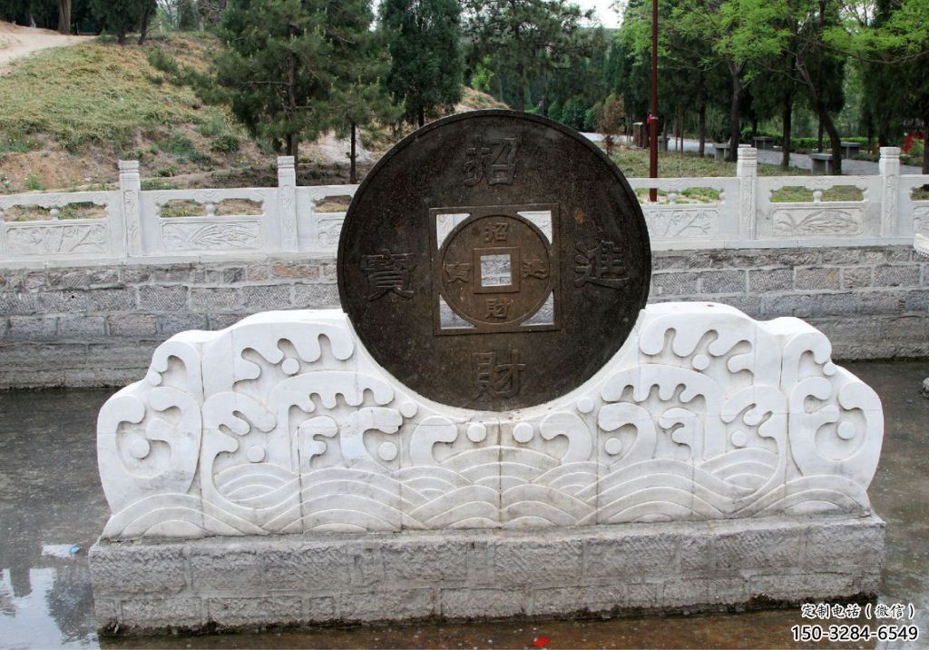 廣場(chǎng)古幣雕塑 抽象銅幣雕塑 烤漆雕塑