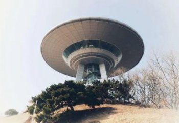 商業街飛碟雕塑 烤漆宇宙雕塑 彩繪飛船雕塑