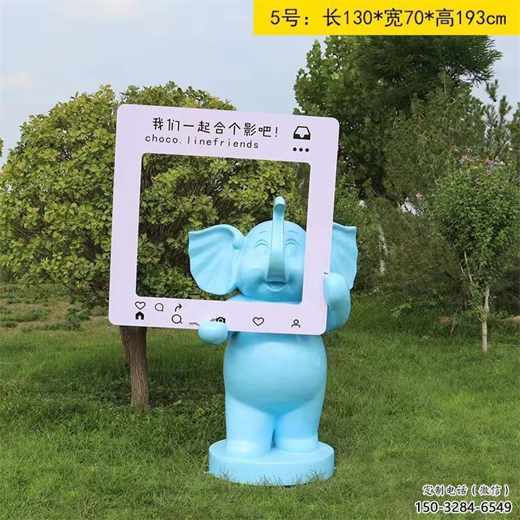 大象雕塑指用，景觀雕塑，彩繪大象雕塑點擊