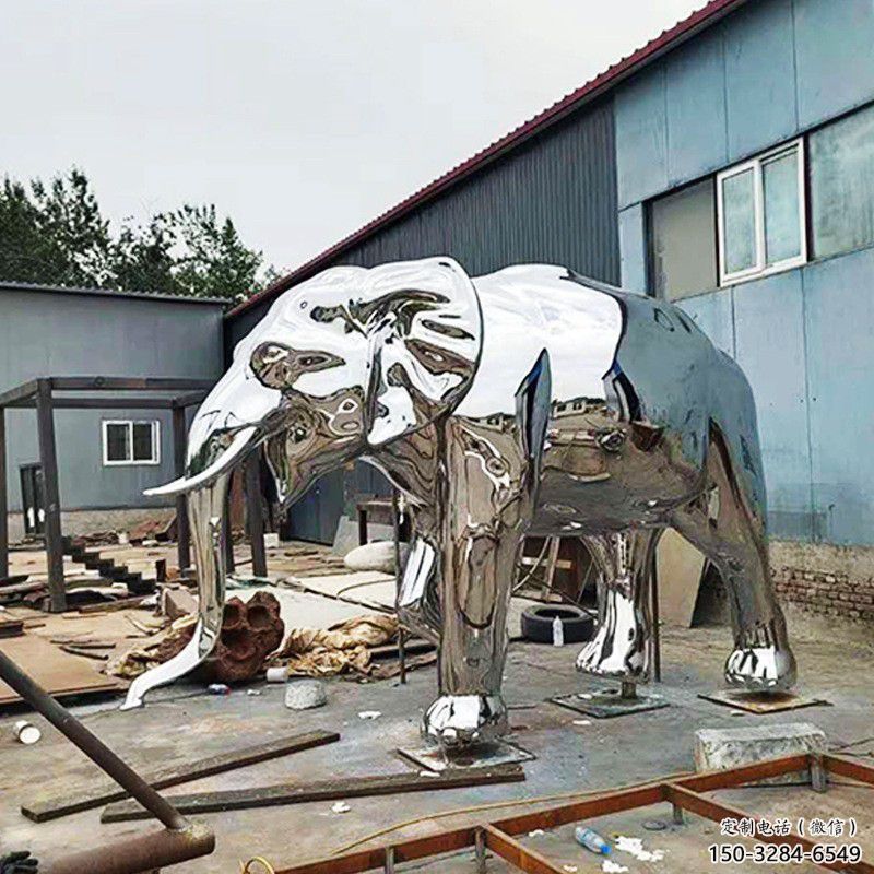 大型大象雕塑制作,動物小品,鏡面大象雕塑提供 大型大象雕塑制作,動物小品,鏡面大象雕塑提供
