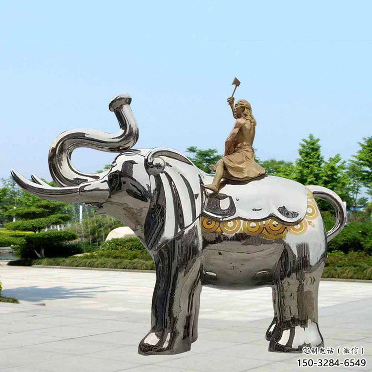 景觀(guān)大象雕塑工程選用,美陳雕塑,鏡面大象雕塑展示 景觀(guān)大象雕塑工程選用,美陳雕塑,鏡面大象雕塑展示