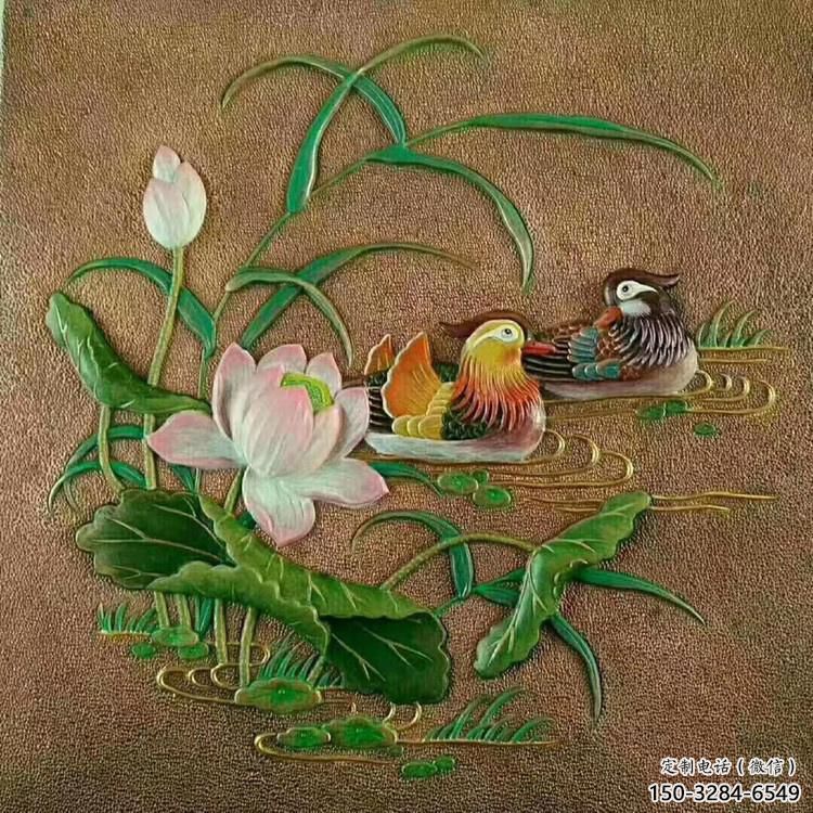 鴛鴦浮雕優(yōu)選，多彩藝術(shù)，景觀動物浮雕廠家