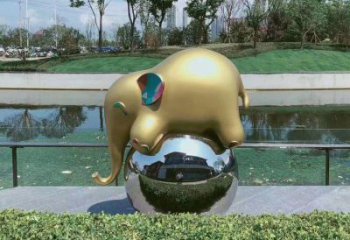 大象雕塑常用，景觀概念，卡通大象雕塑展品