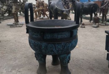 圓鼎雕塑，銅器景觀雕塑，鑄銅工藝